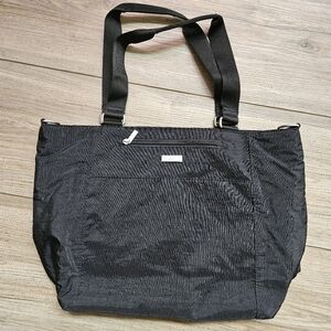 Baggallini Shoulder Tote Bag Carry On Travel Laptop Black No Shoulder Strap